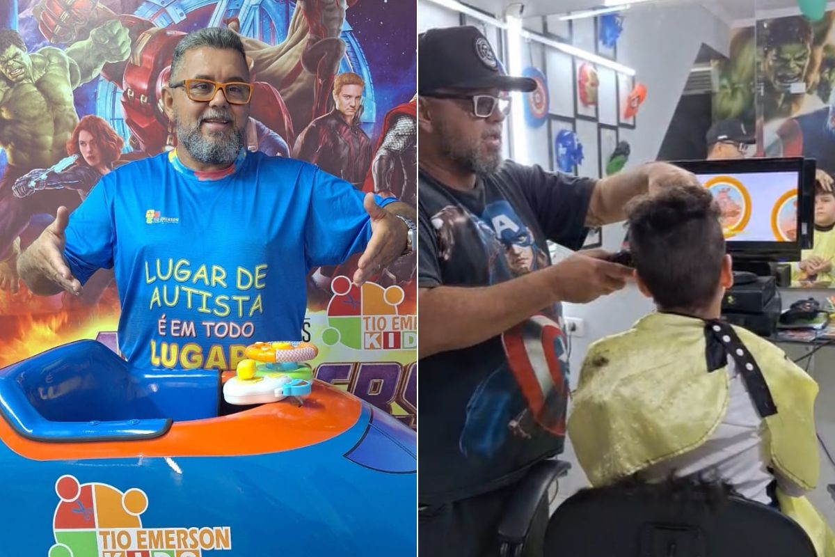 Barbeiro cria método especial para atender crianças atípicas no litoral de SP; VÍDEO