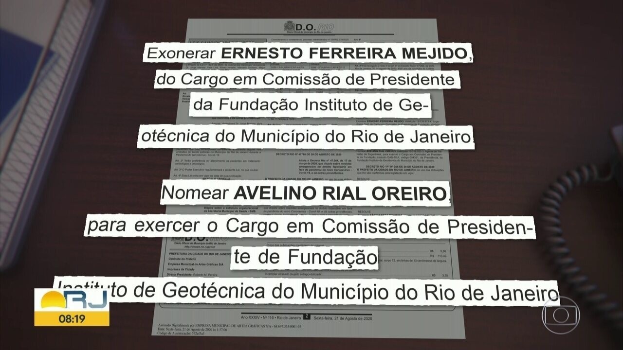 Presidentes da Geo-Rio e da Rio-Urbe são exonerados | G1