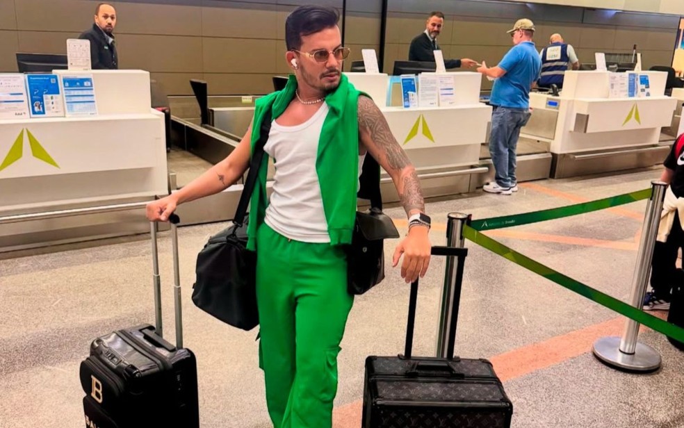 Influenciador preso por divulgar 'jogo do tigrinho' ostentava viagens de luxo para mais de 170 mil seguidores — Foto: Reprodução/Redes Sociais