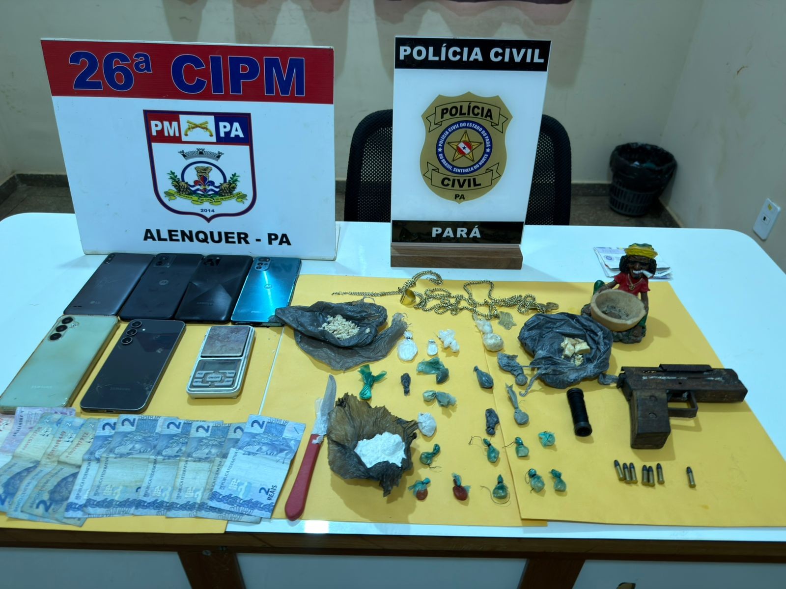 Polícia Civil desmonta ponto de venda de drogas em Alenquer