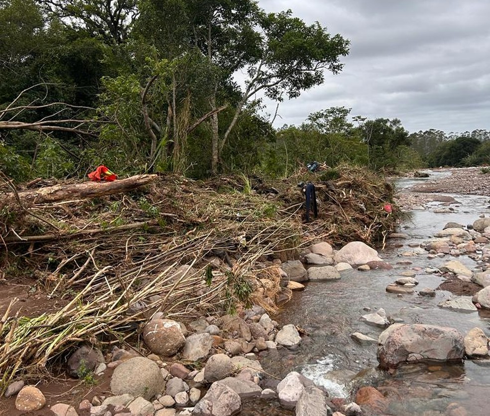 Desaparecimento de idoso em Praia Grande, no Sul de SC — Foto: Corpo de Bombeiros/Divulgação