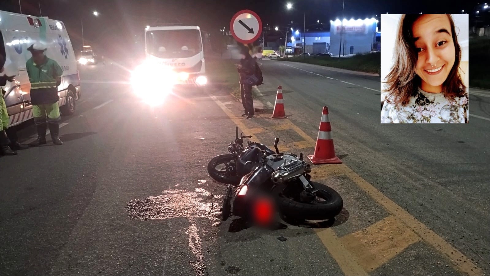 Motociclista morre em batida contra caminhonete na BR-459 em Pouso Alegre; motorista diz que teve visão ofuscada por faróis