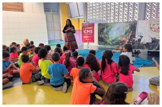 Projeto Pérolas do CME da ACIL promove manhã mágica de leitura e imaginação
