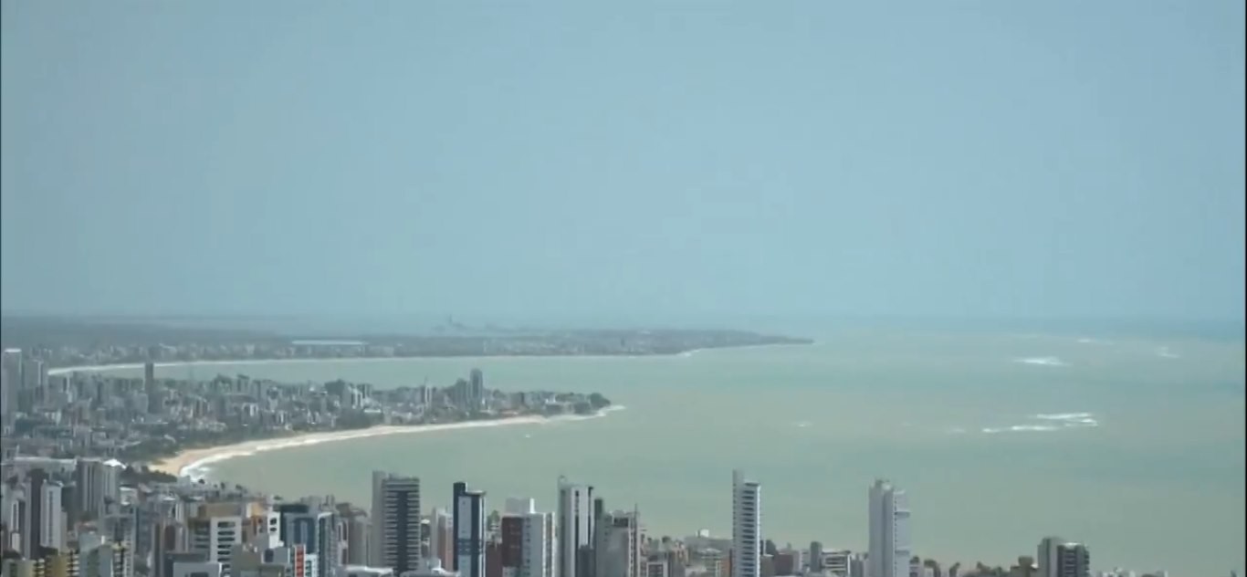 Litoral da Paraíba tem um trecho de praia impróprio para banho neste final de semana