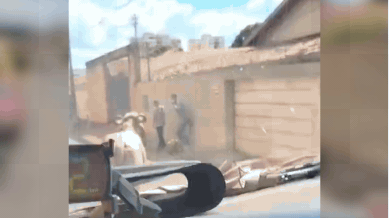 VÍDEO: Vaca corre atrás de pedestres em ruas de Uberaba 