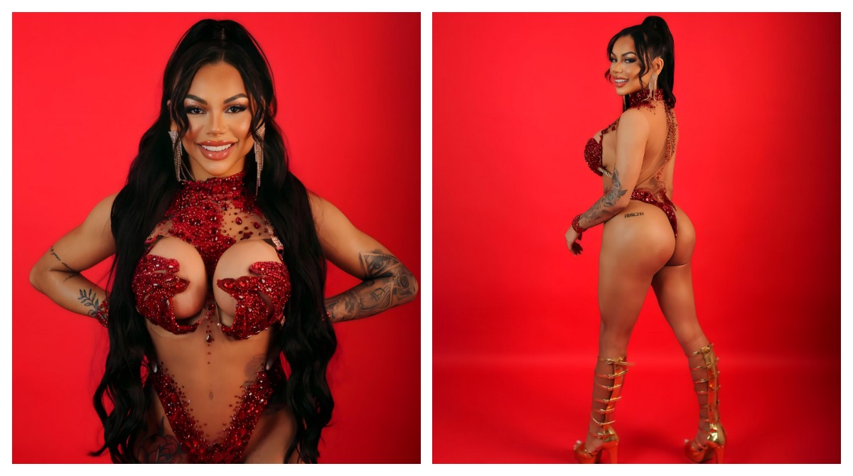 Retirada de costelas, 500ml de silicone e harmonização: musa da Colorado do Brás faz mudança radical para o carnaval de SP