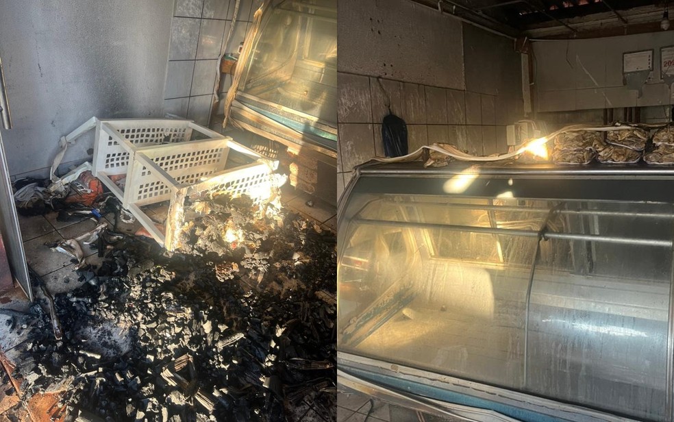 Fazendeiro é suspeito de ter mandado incendiar um açougue em Souzarlândia, distrito de Barro Alto, por causa de uma dívida de R$ 20 mil — Foto: Divulgação/ Polícia Civil de Goiás em Barro Alto