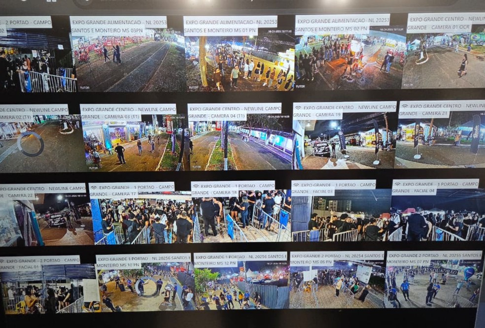 Expogrande tem primeiras prisões com reconhecimento facial — Foto: Felipe Ribeiro/ TV Morena