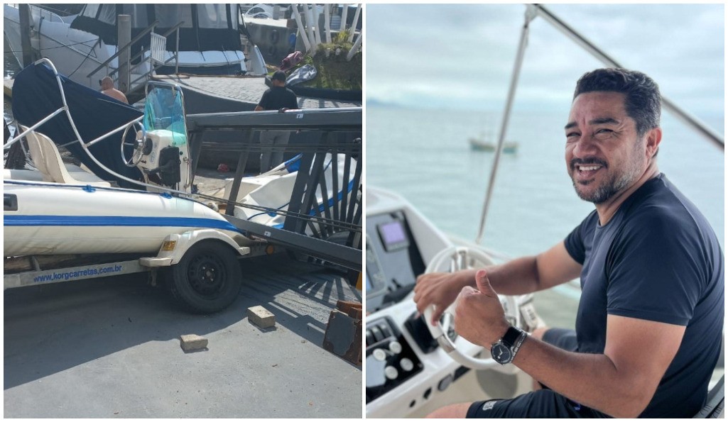 Empresário e ex-PM morre ao cair de empilhadeira a 10 metros de altura em marina de Balneário Camboriú