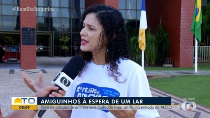 Feira de adoção é realizada em frente a Assembleia nesta terça-feira (16)