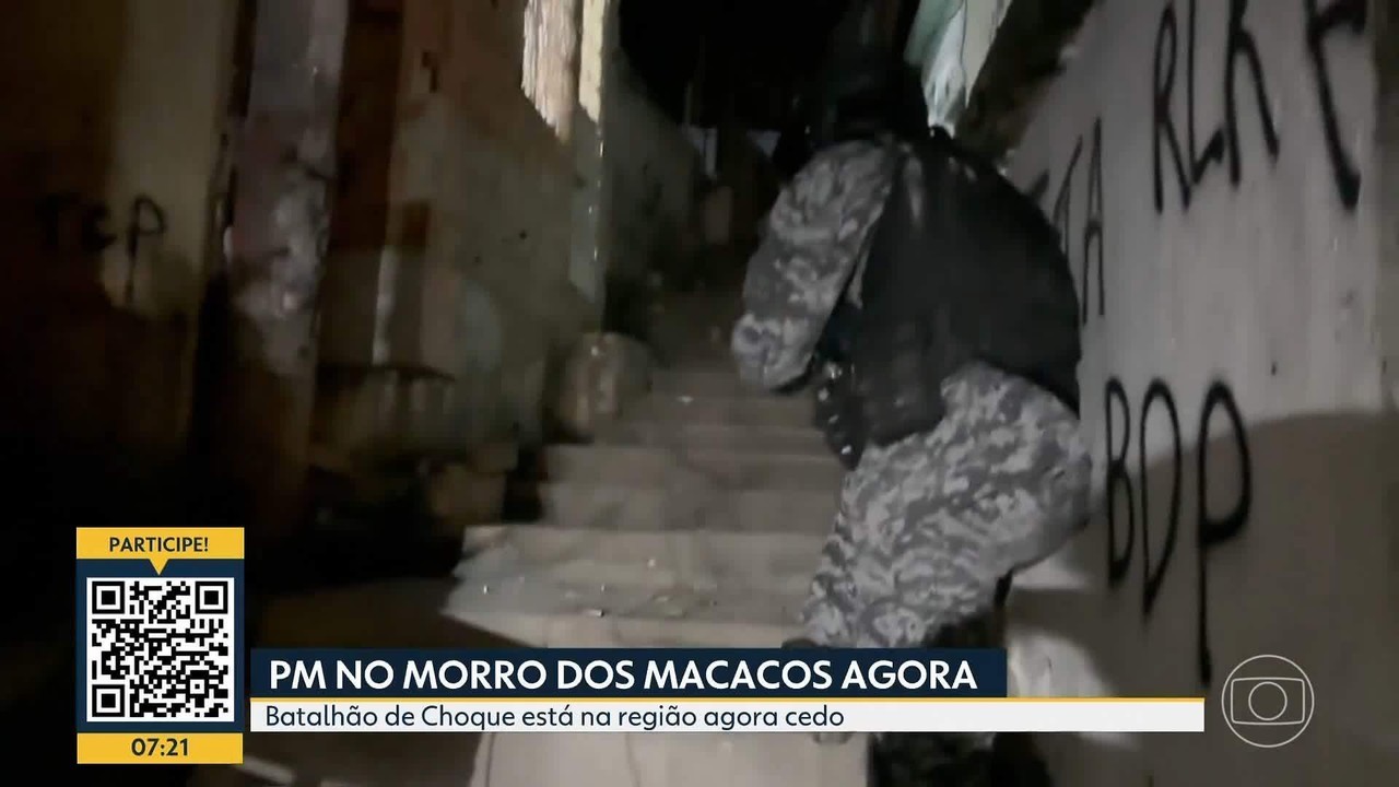 Polícia faz operação nos morros dos Macacos e São João e 9 escolas da região estão fechadas