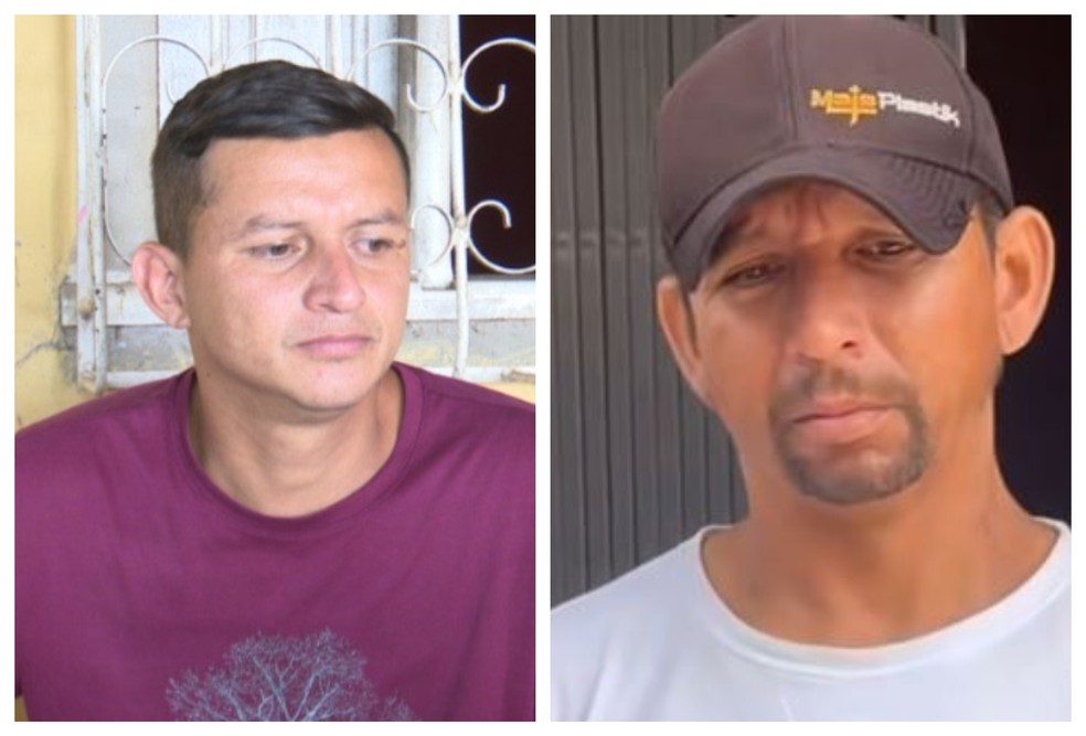 Mizael (à esquerda) e Ismael Bezerra (à direita) são presos em operação que investiga assassinato de Yara Paulino, em Rio Branco — Foto: Reprodução/Rede Amazônica