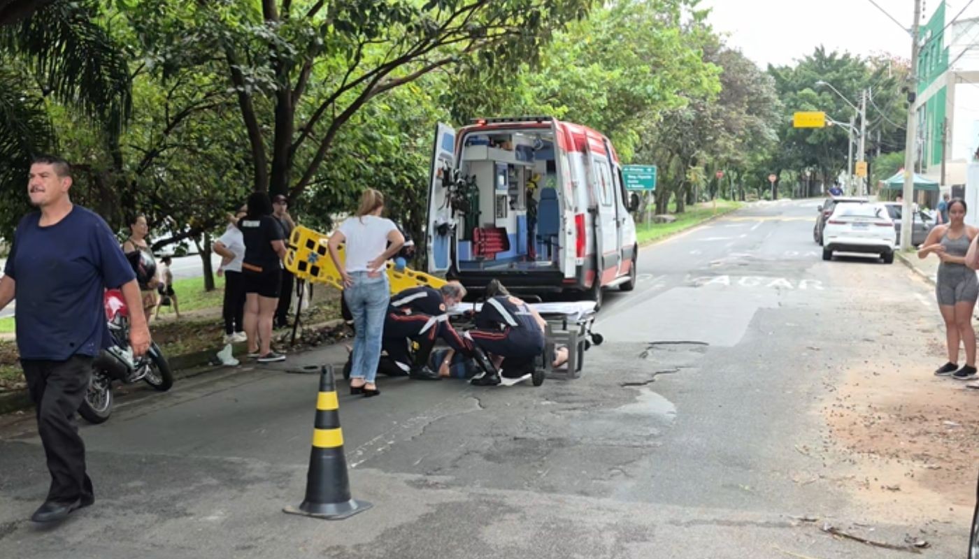 Idoso fica ferido após atropelamento e moradores cobram lombadas e sinalização em Campinas