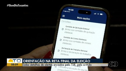 Saiba detalhes dos alertas enviados pelo TSE às vésperas das eleições