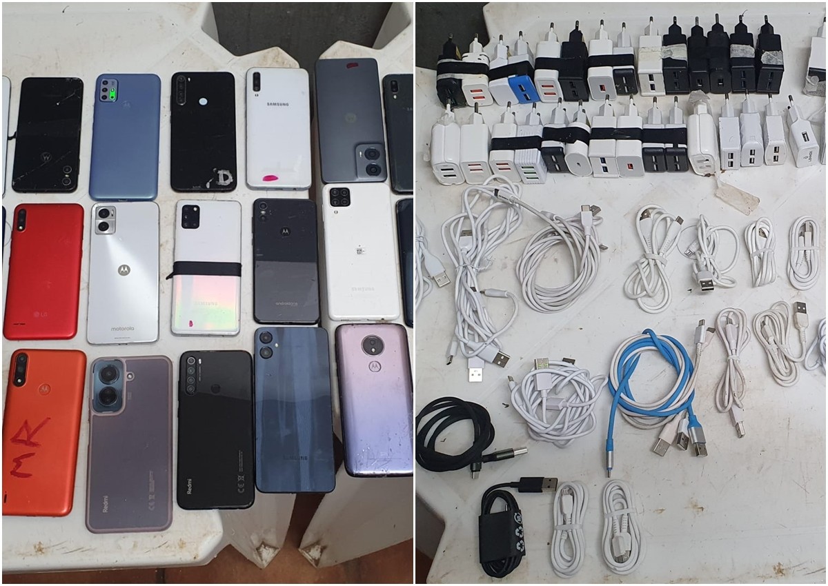 Quase 3,5kg de maconha e mais de 40 celulares são apreendidos dentro de complexo penitenciário em Juiz de Fora