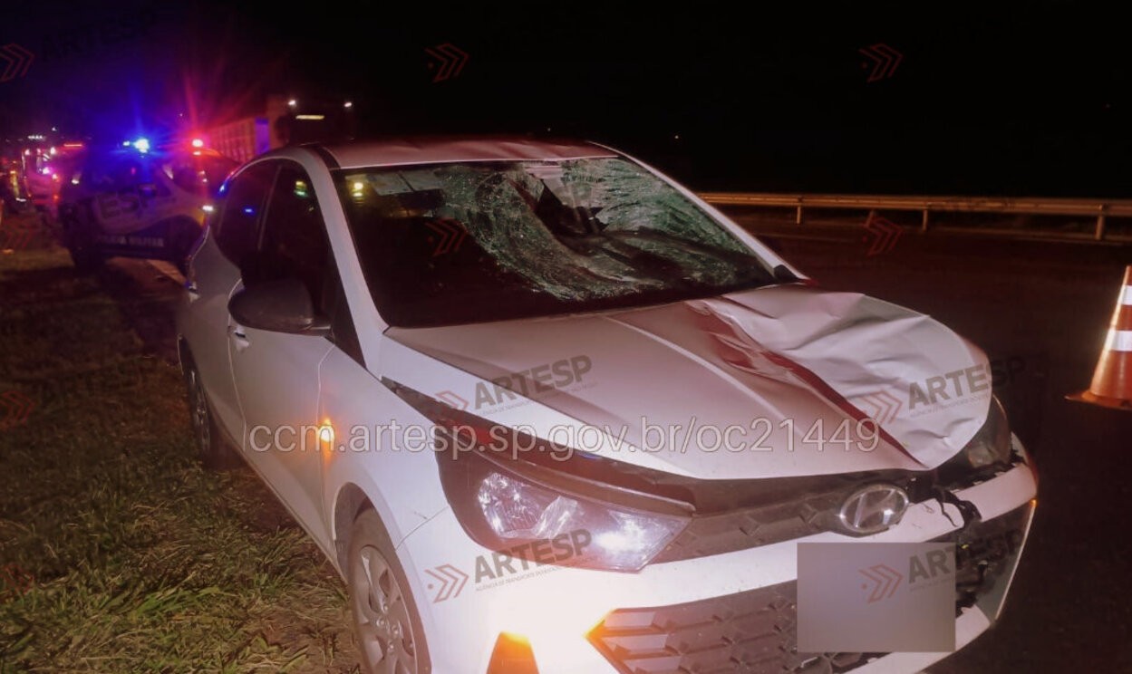 Imagem ilustrativa sobre Pedestre morre atropelado ao tentar atravessar rodovia no interior de SP