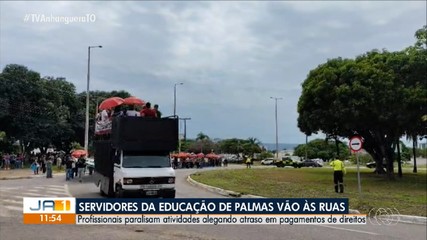 Profissionais da educação de Palmas paralisam atividades alegando atrasos em pagamentos