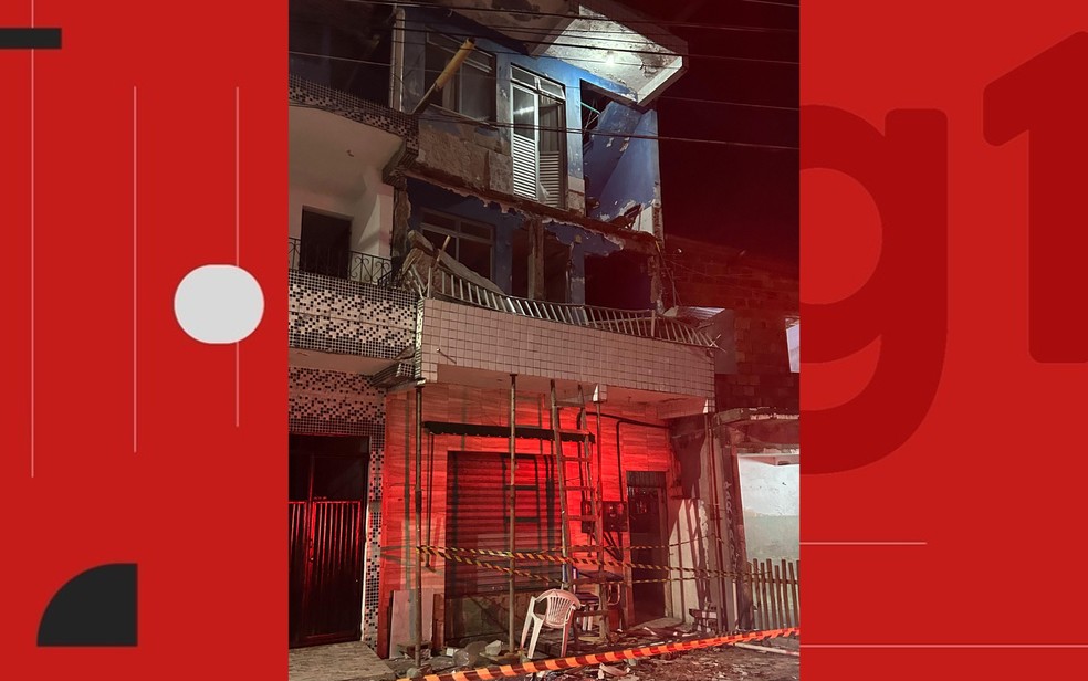 Desabamento ocorreu em Mata Escura, em Salvador — Foto: Redes sociais