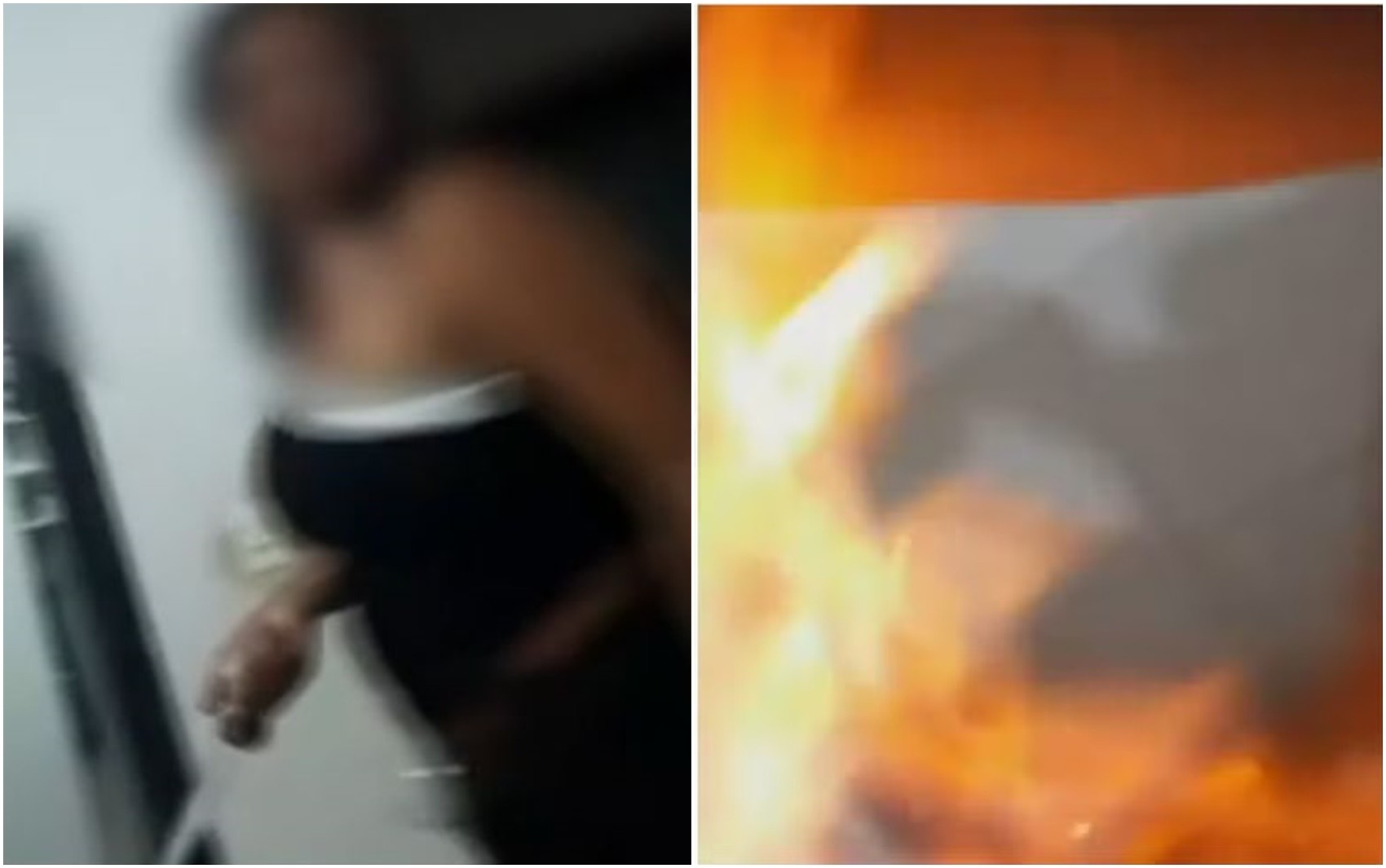 Mulher filmada ao atear fogo ao marido também o ameaçou com faca: ‘Você fez a sua escolha, eu fiz a minha’