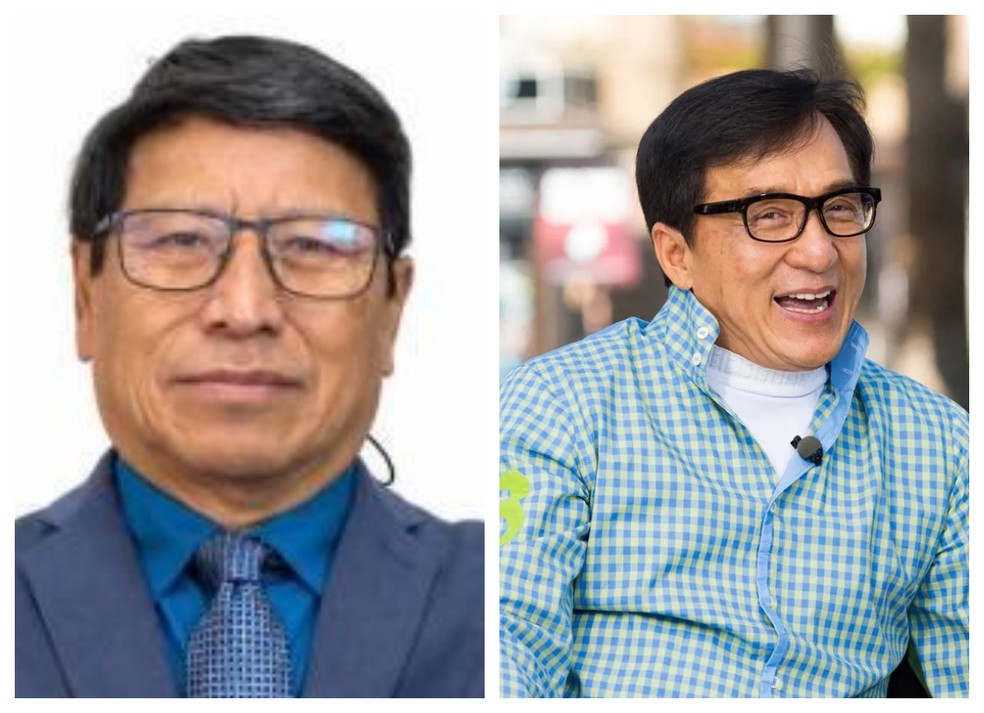 O candidato Jackie Chan, do Agir, conquistou 167 votos em São Paulo. — Foto: Montagem/g1/Reprodução/Redes Sociais