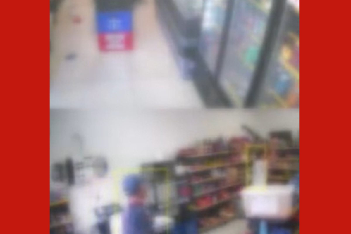 Vídeo mostra suspeito atacando ex-mulher em mercado e filho tentando conter as agressões em MT