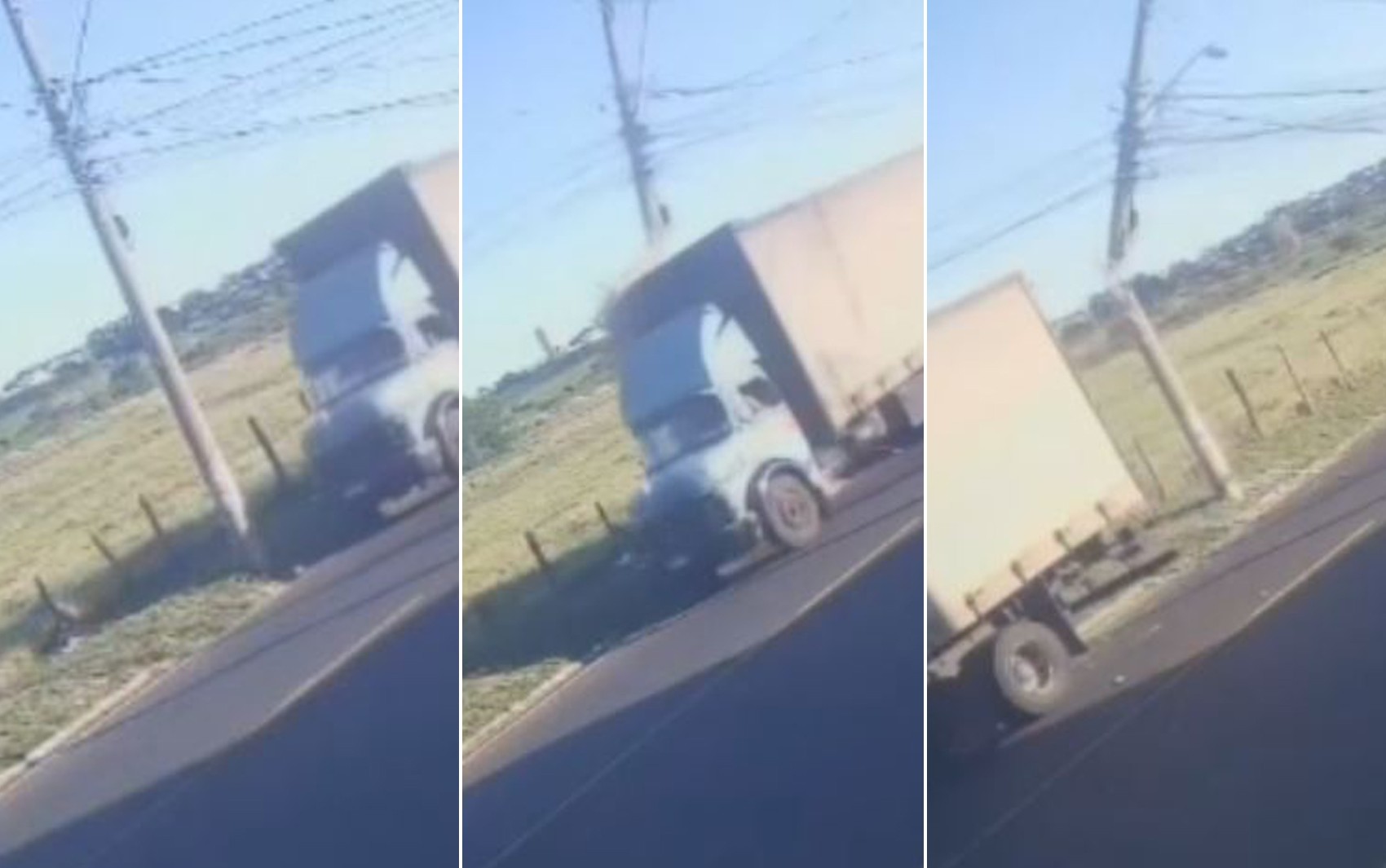 Caminhoneiro alcoolizado bate em poste, foge e é perseguido por motoristas em Franca, SP; vídeo