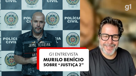 Prótese no nariz, cabelo raspado e conversa com Giovanna Antonelli: Murilo Benício conta como compôs personagem de 'Justiça 2' - Programa: G1 Pop&Arte 