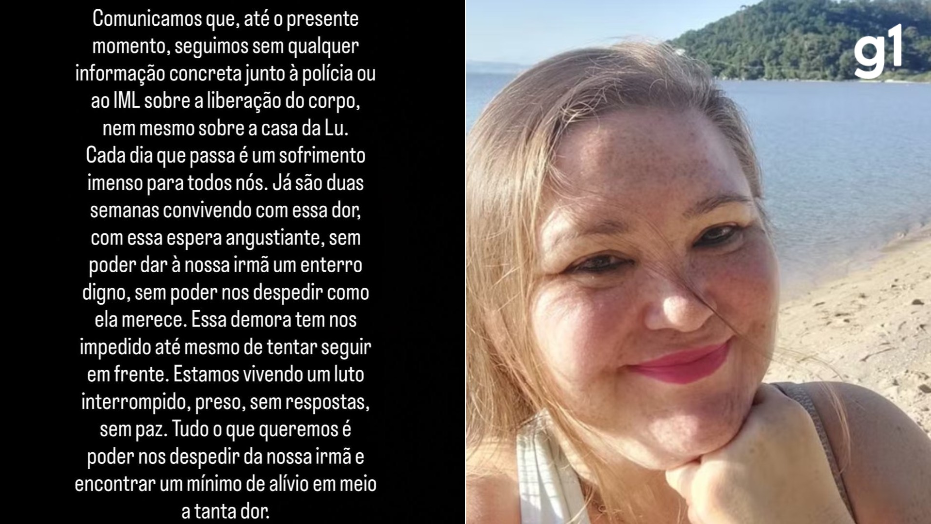 'Espera angustiante' e 'luto interrompido': família de corretora gaúcha esquartejada em SC espera liberação do corpo há 2 semanas