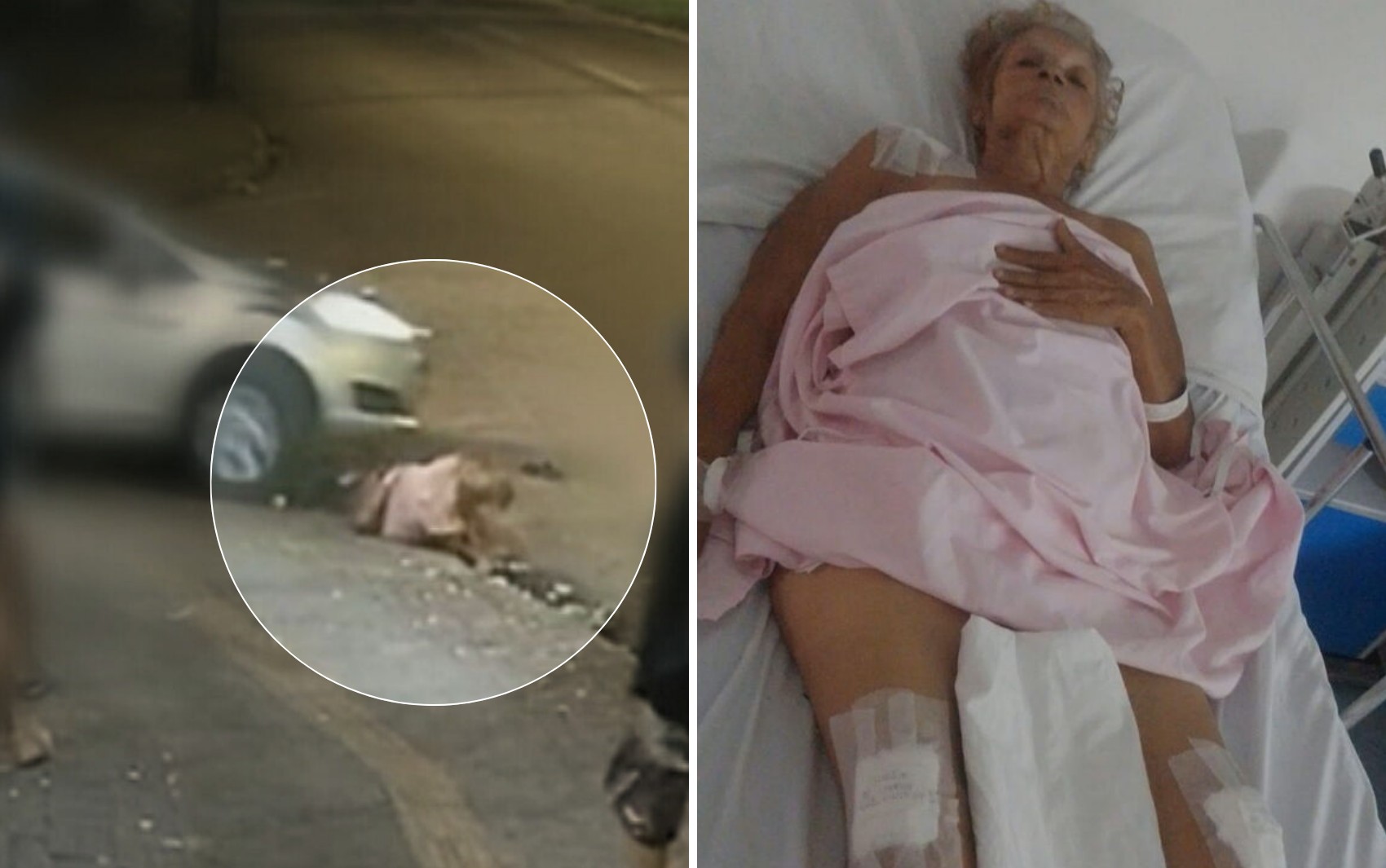 Morre idosa que foi atropelada duas vezes por motorista durante briga na porta de distribuidora; imagens são fortes 