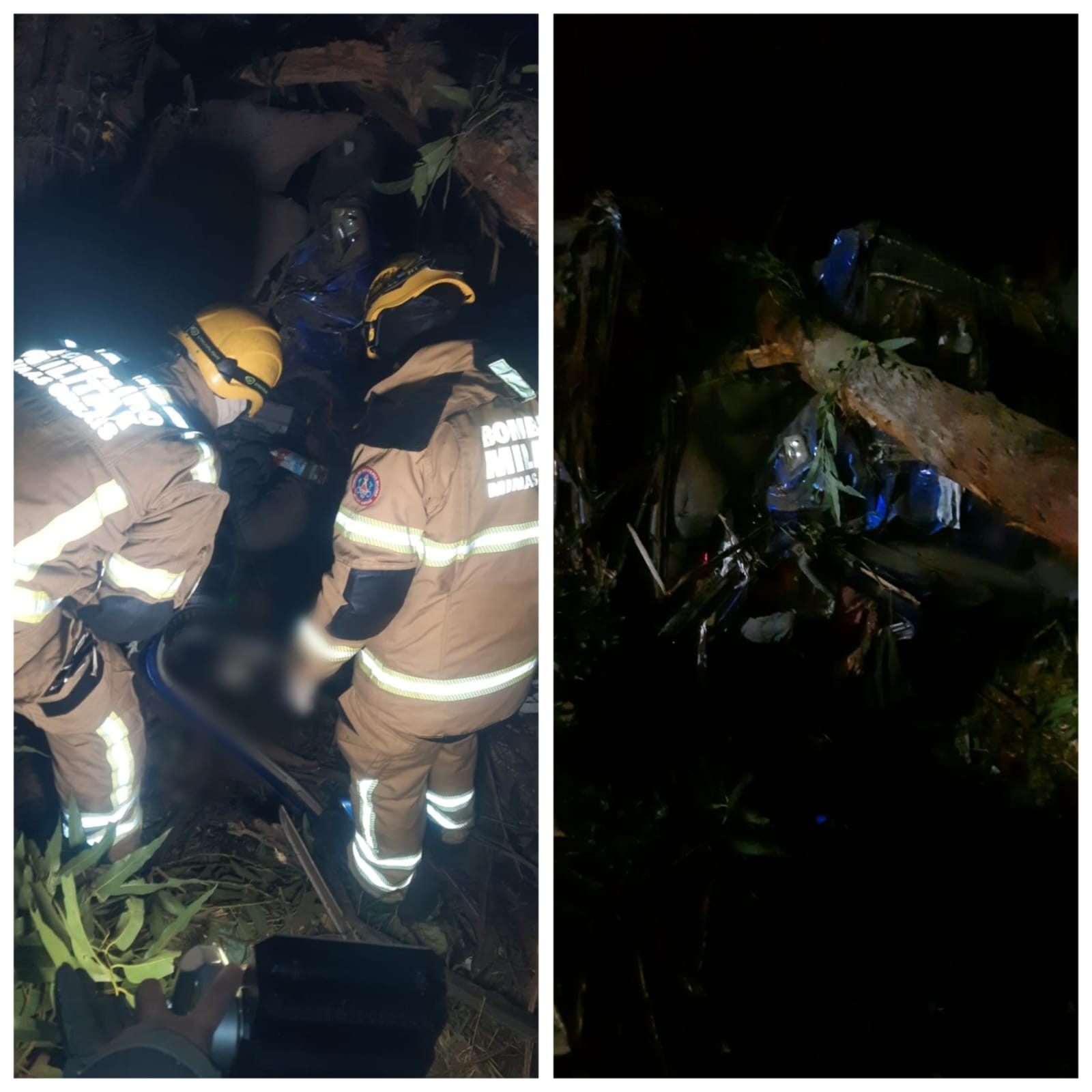 Caminhão carregado com mais de 20 toneladas de areia cai em ribanceira na BR-251 e motorista morre