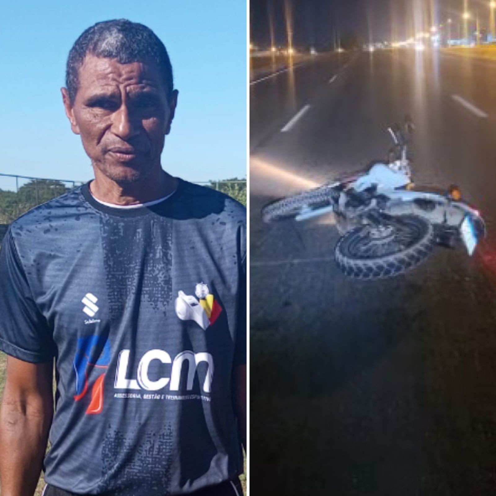 Motociclista que morreu após bater em caminhão parado na BR-010 era árbitro de futebol 