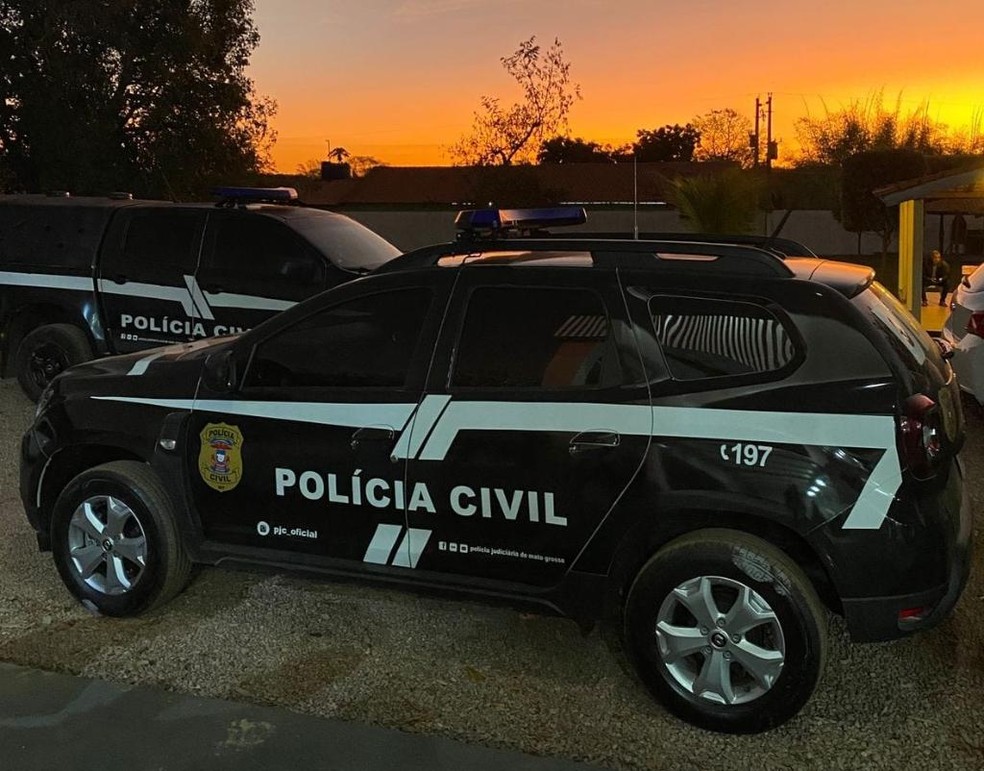 Cinco mandados de prisão foram cumpridos contra suspeitos de envolvimento com o crime organizado e facções criminosas, em Tabaporã (MT). — Foto: Reprodução