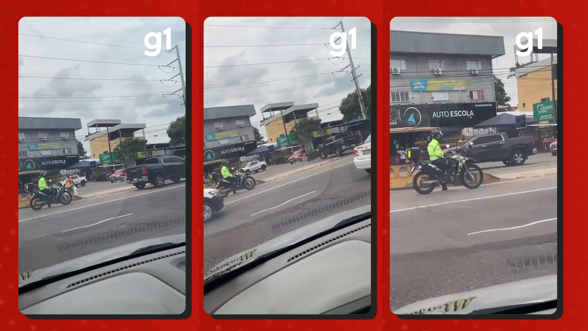 VÍDEO: Motorista de picape de luxo faz retorno proibido na frente de agente de trânsito em Manaus