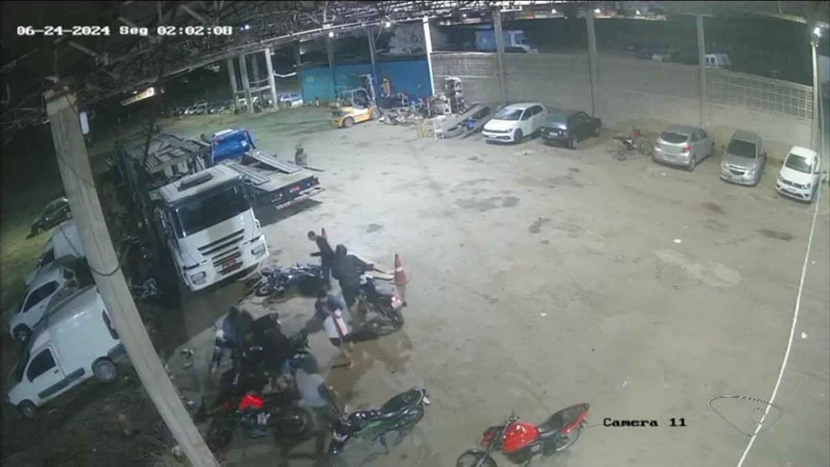 VÍDEO Oito motos são furtadas de dentro do pátio do Detran no ES