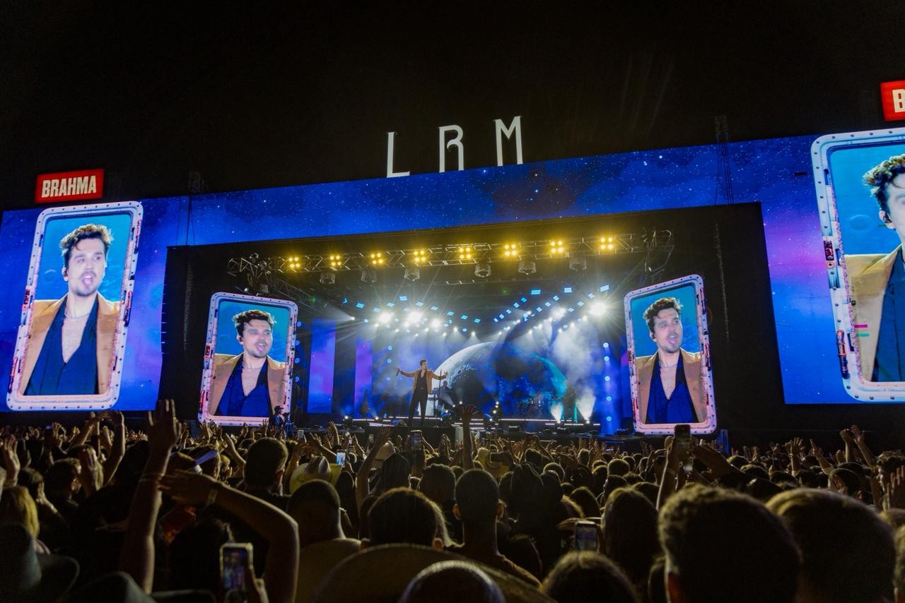 Show do Luan Santana no Limeira Rodeo Music — Foto: Thomaz Marostegan/g1