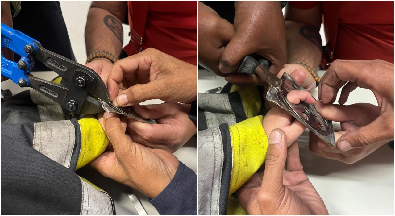 Menino de 2 anos prende dedo em ralo metálico e é socorrido por bombeiros em Várzea Paulista; veja vídeo