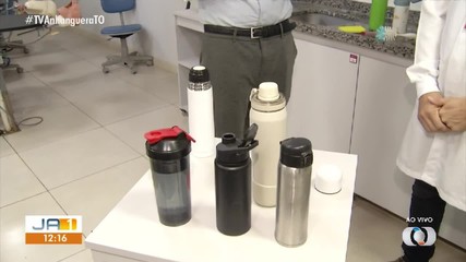 Garrafinha precisa de higienização diária para evitar bactérias