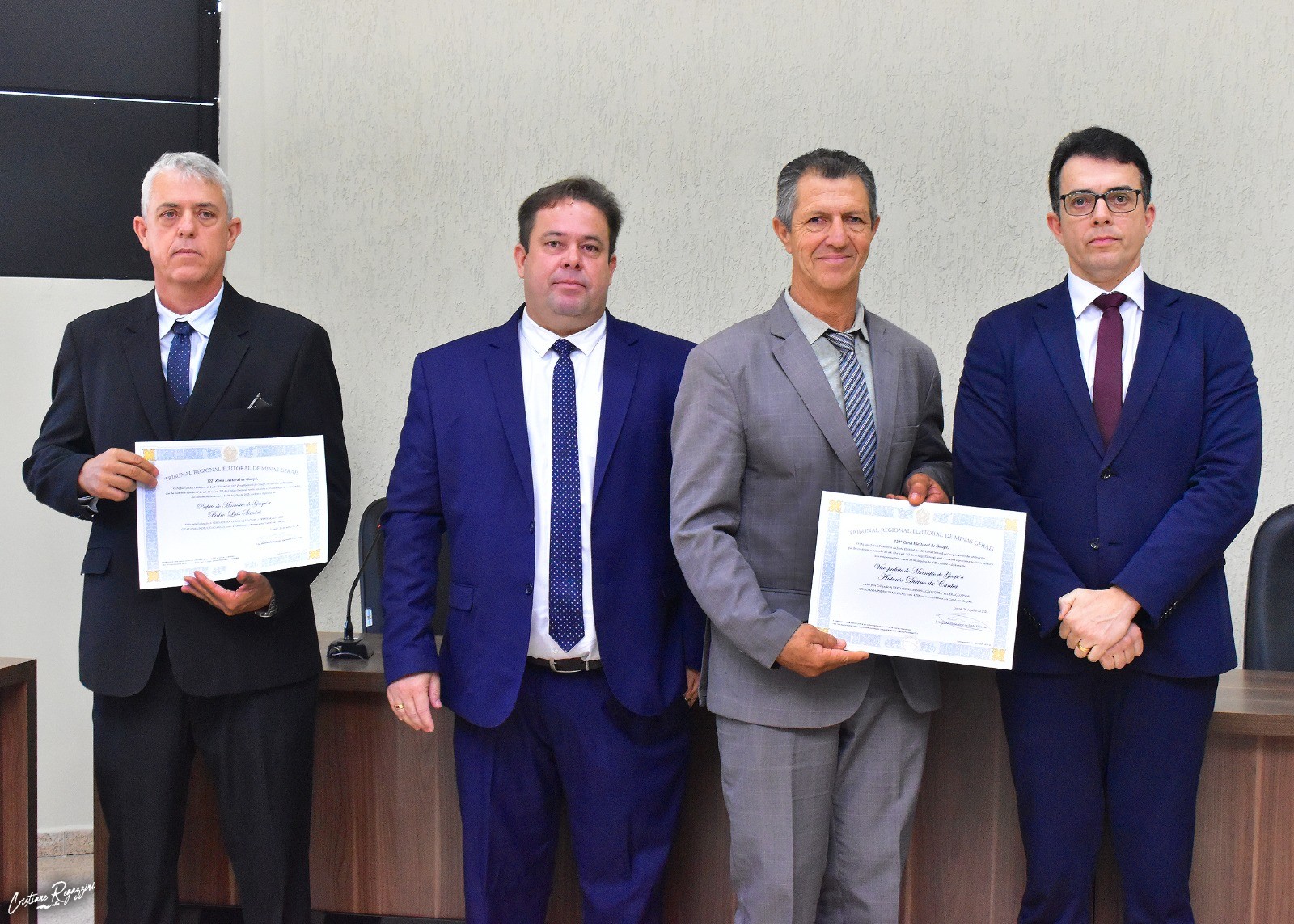 Novos prefeito e vice são diplomados pela Justiça Eleitoral em Guapé; posse será na quinta-feira