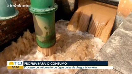 Membros de comitês de bacias hidrográficas visitam estação de água em Palmas