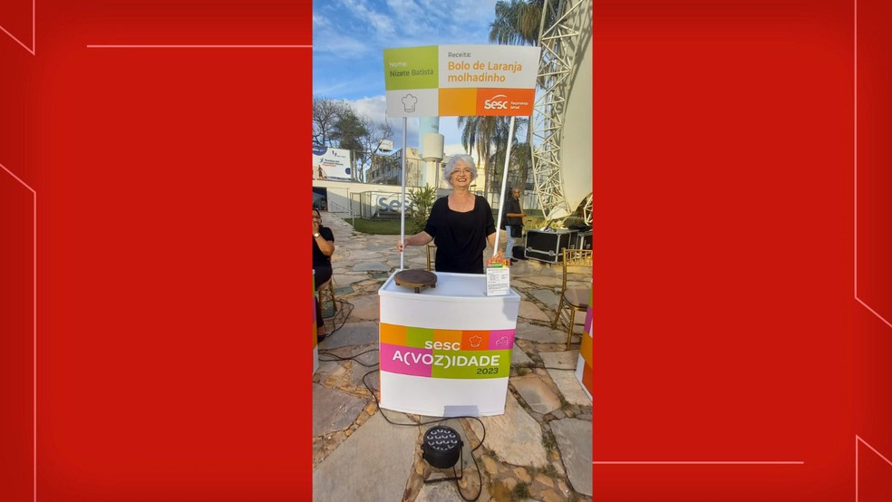 Nizete Batista de Moura, de 70 anos, ganhou o concurso do Sesc-DF em 2023 — Foto: Sesc-DF/Divulgação
