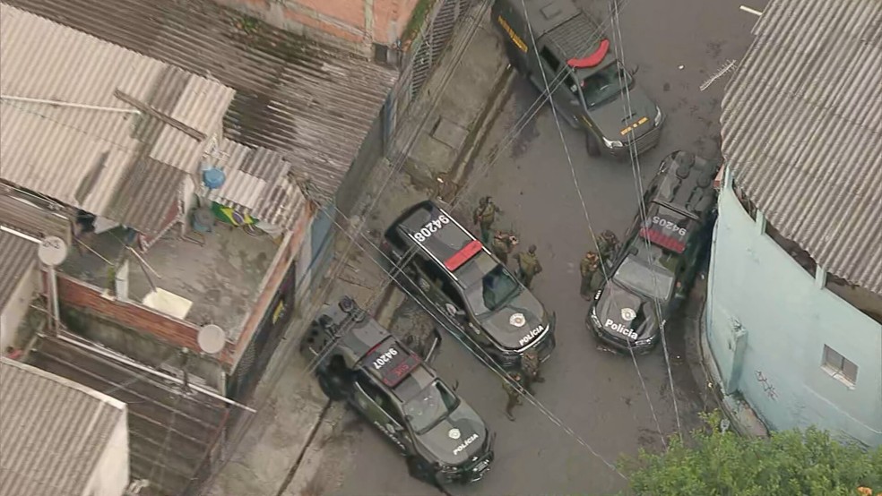 Operação do Exército na Grande SP — Foto: Reprodução/TV Globo
