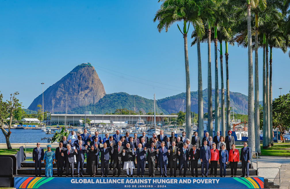 Foto oficial da 'família G20' será com o Pão de Açúcar ao fundo — Foto: Ricardo Stuckert/PR