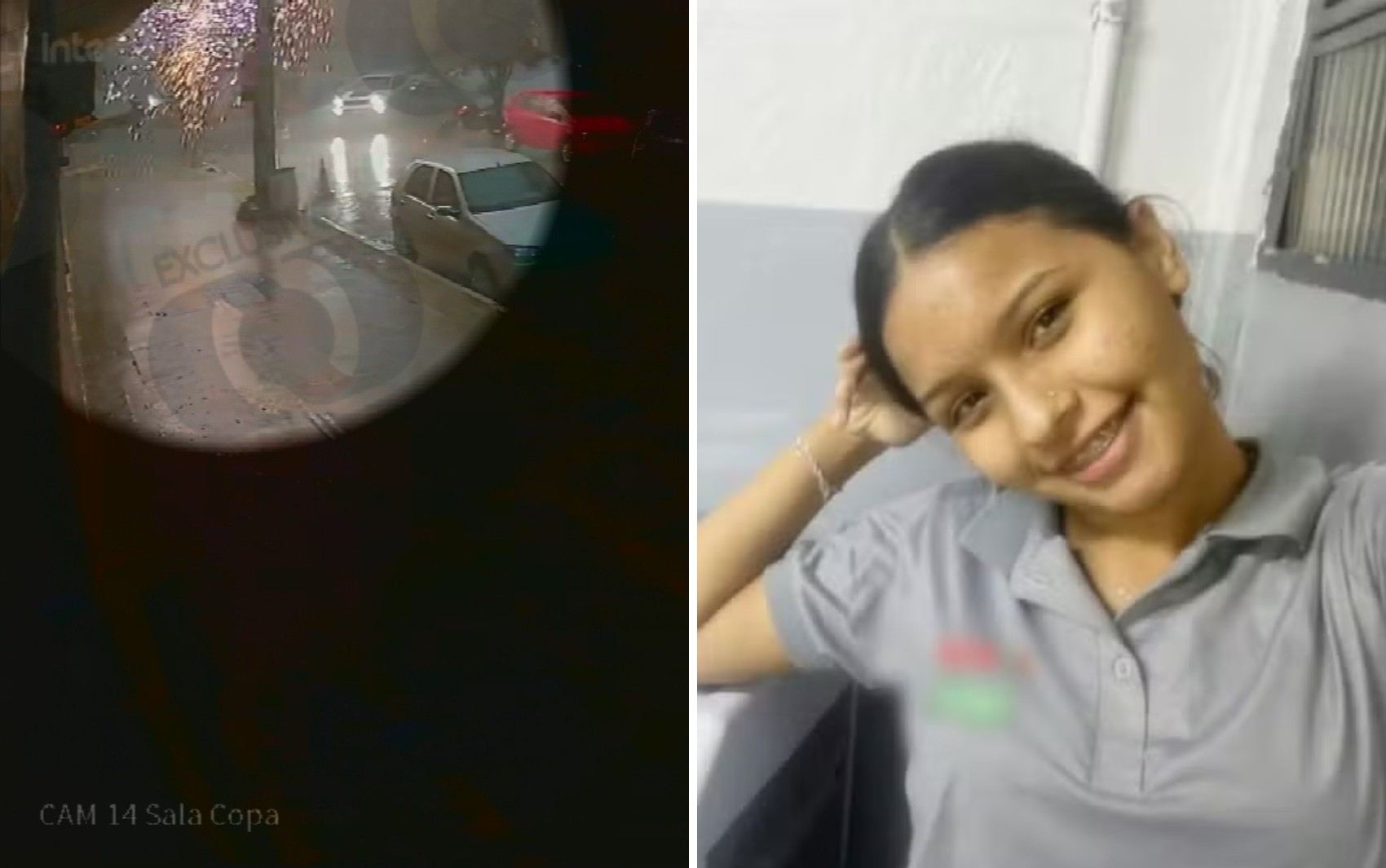 Novo vídeo mostra quando fio cai no local em que adolescente morreu ao levar choque durante chuva 