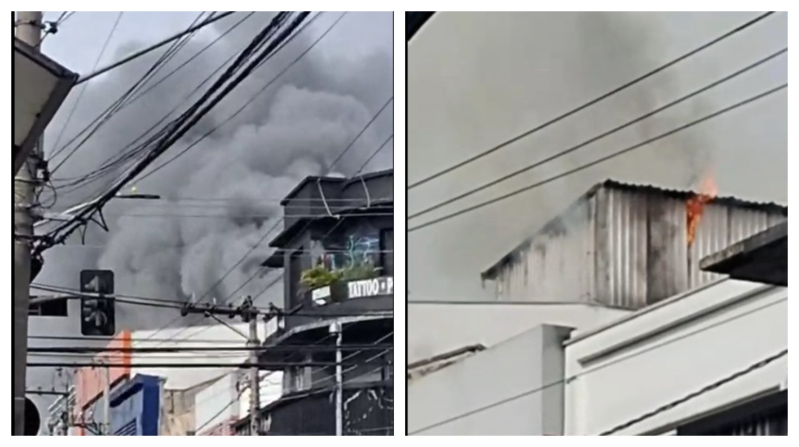 Incêndio atinge prédio comercial na Lapa, na Zona Oeste de SP