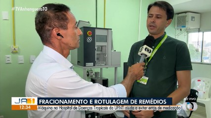 Hospital de Doenças Tropicais implanta tecnologia que faz a rotulagem de remédios