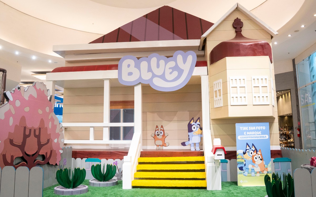 Playground da Bluey chega ao Shopping Uberaba com entrada gratuita