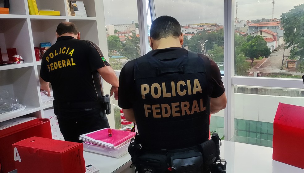 Operação da PF investiga um esquema de fraudes no sistema previdenciário no Maranhão — Foto: Divulgação/Polícia Federal