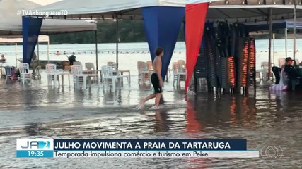 Praia da Tartaruga atrai turistas e aquece economia durante temporada em Peixe