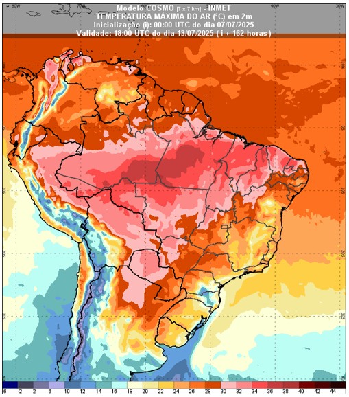 Manhãs frias, tardes secas e chuva no litoral: veja como fica o tempo até domingo (13) em todo o país