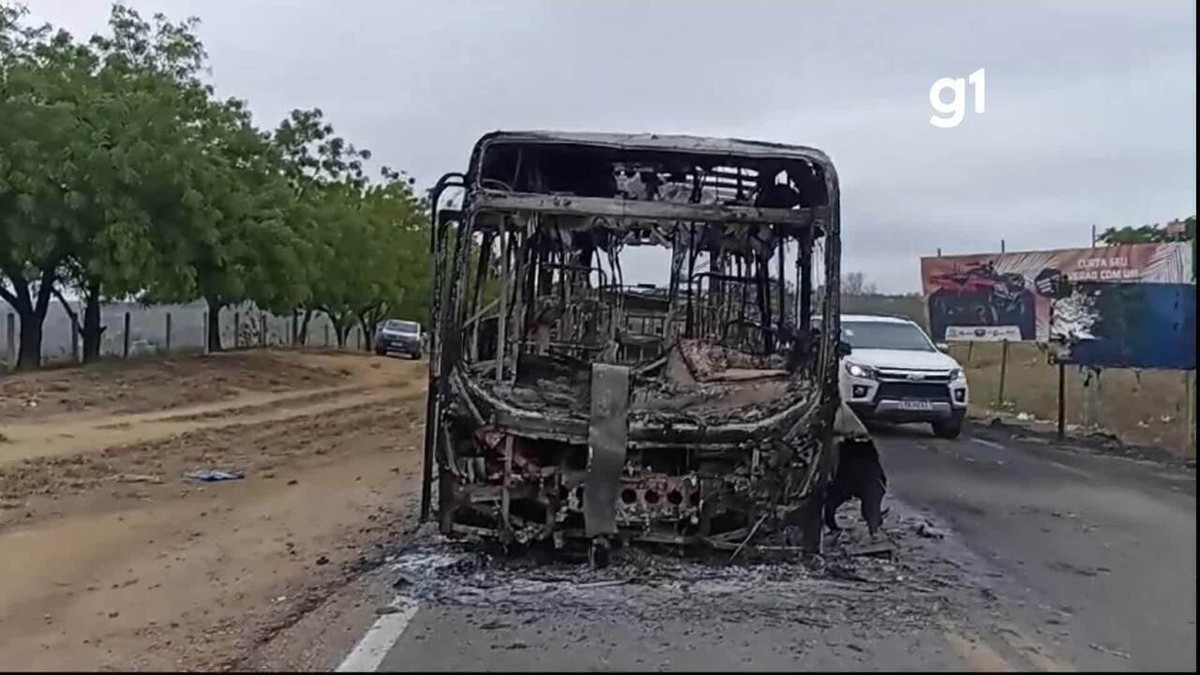 Criminosos Incendeiam Nibus Ap S Assalto Em Minas Gerais V Deo